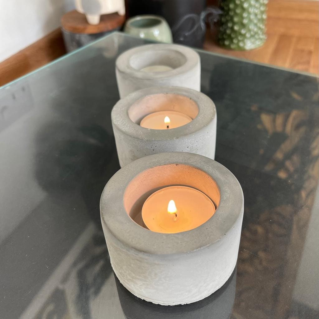 Concrete Tea-Light Candle Holder