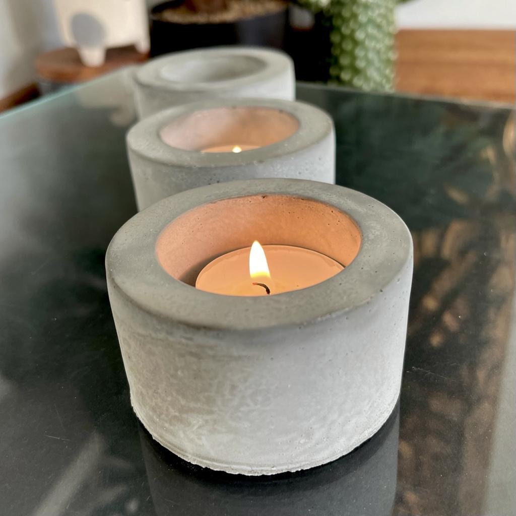 Concrete Tea-Light Candle Holder