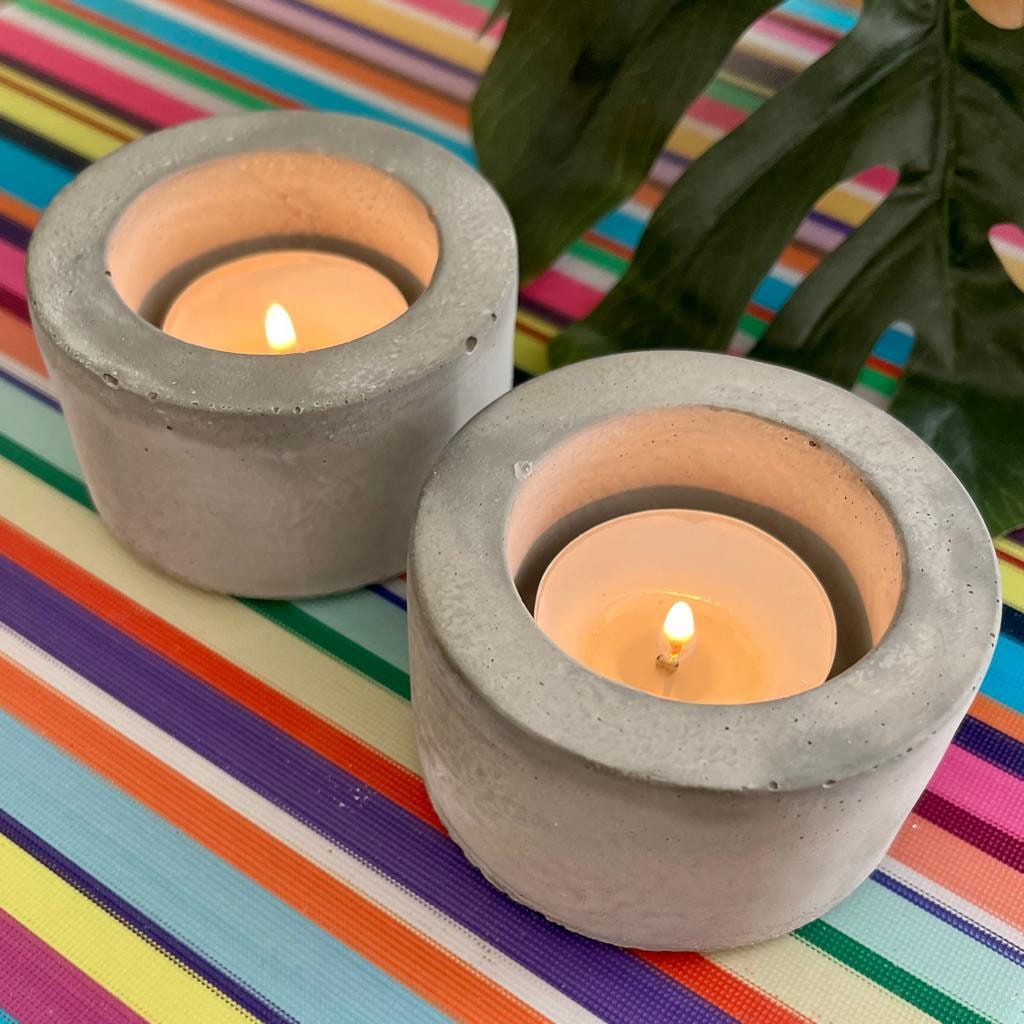 Concrete Tea-Light Candle Holder