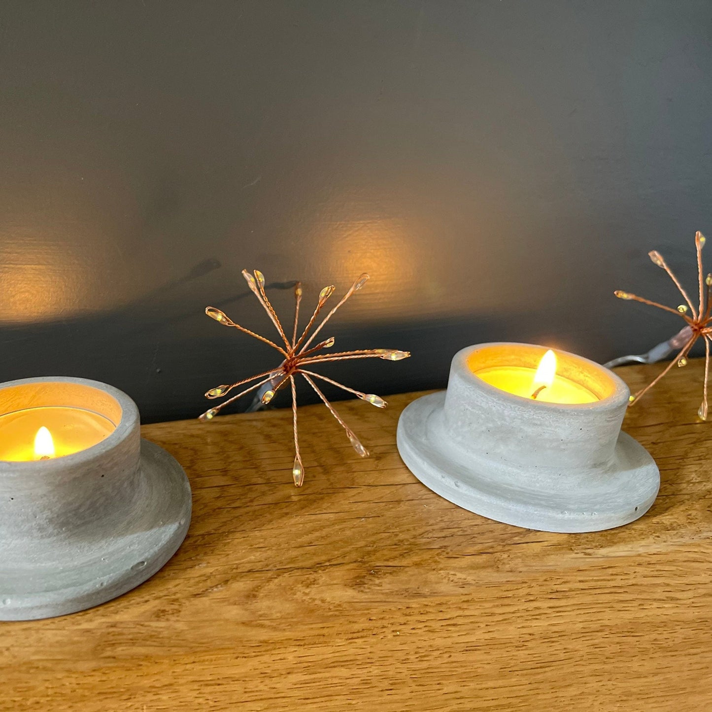 Scandi style Tea-Light Concrete Candle Holder