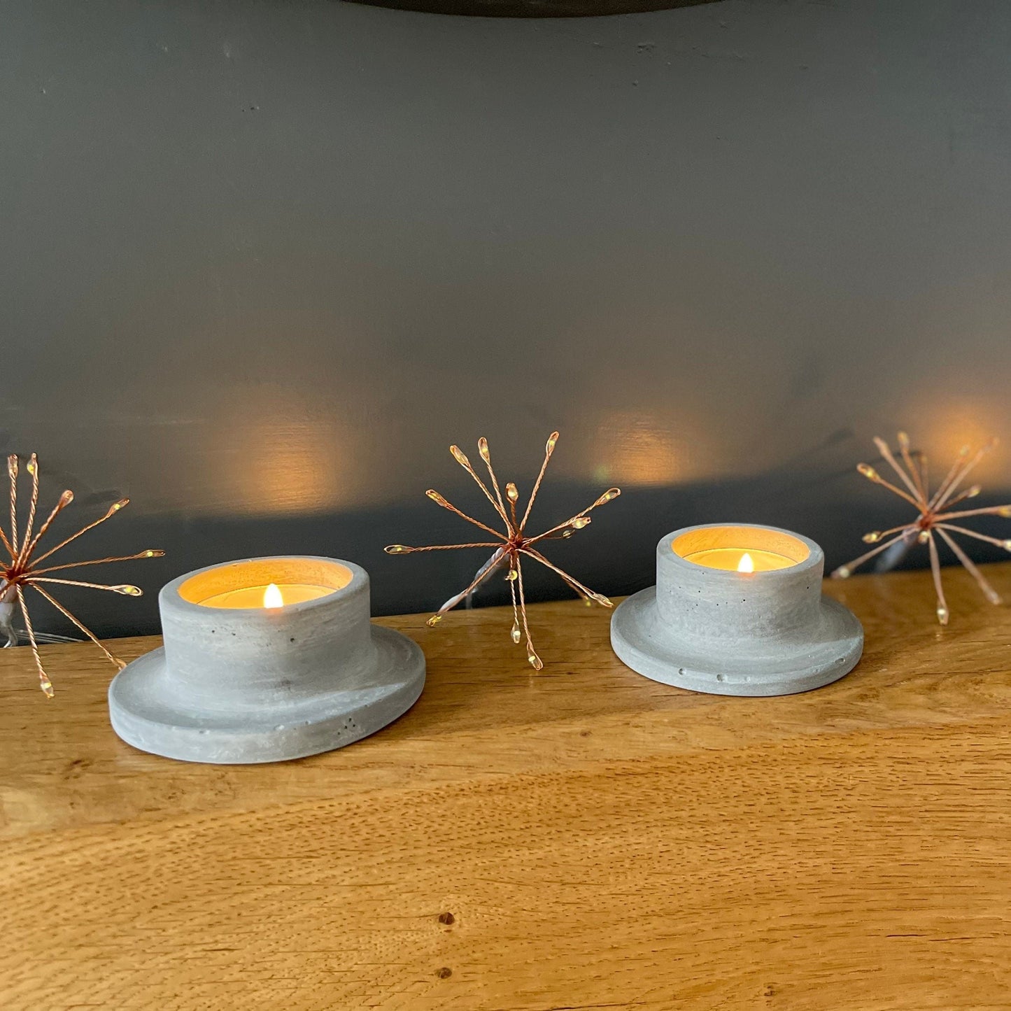 Scandi style Tea-Light Concrete Candle Holder