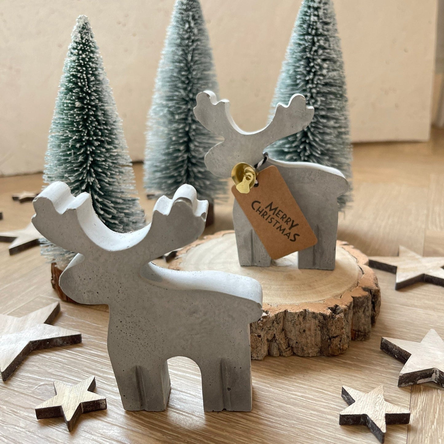 Concrete Christmas Reindeer Christmas Decoration