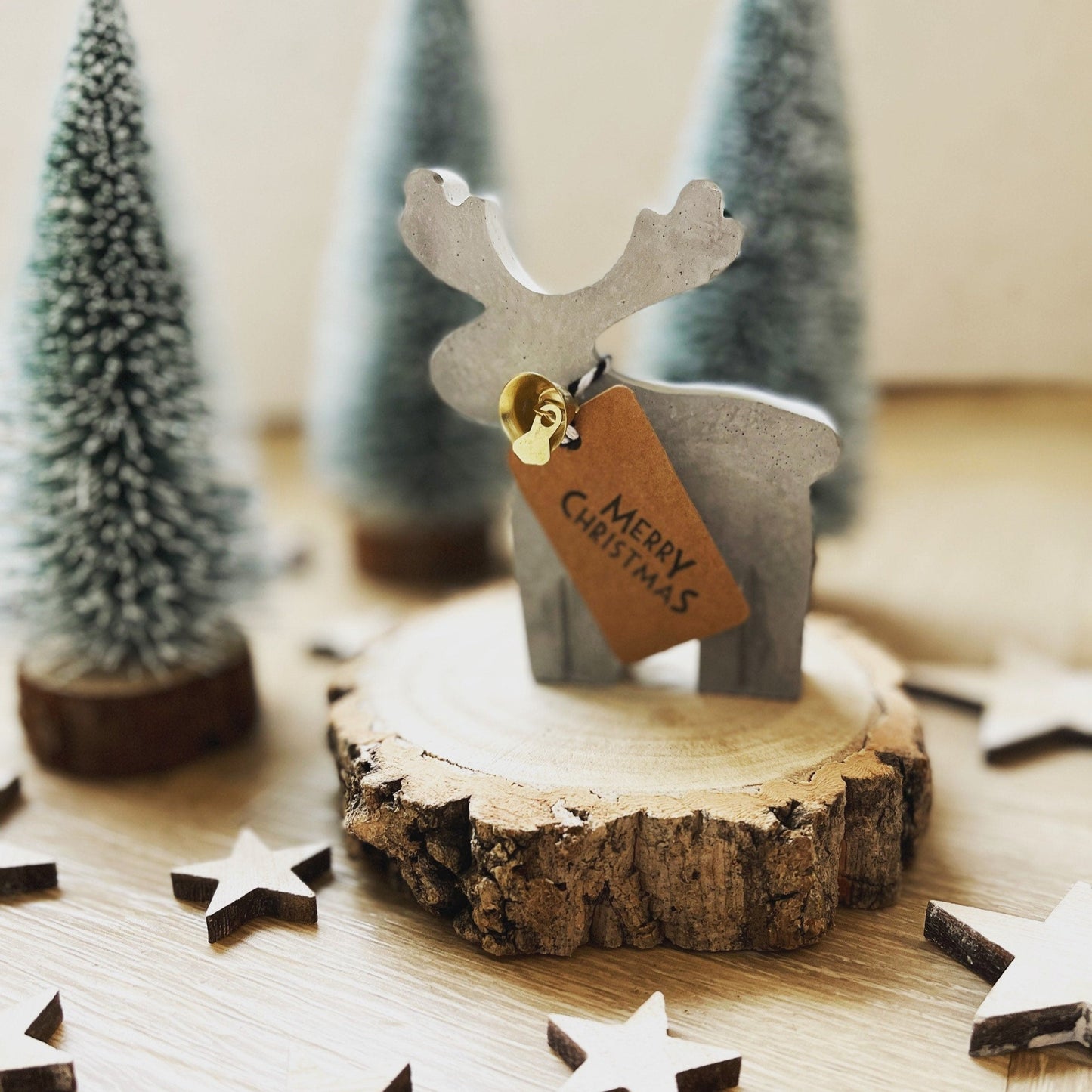 Concrete Christmas Reindeer Christmas Decoration