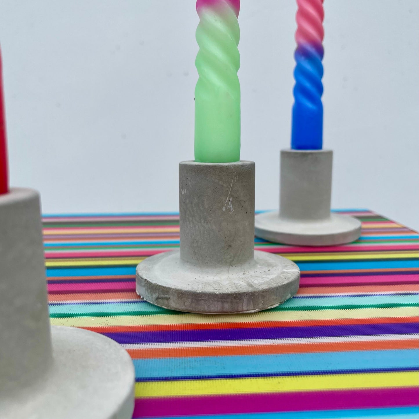 Scandi style concrete candle holder